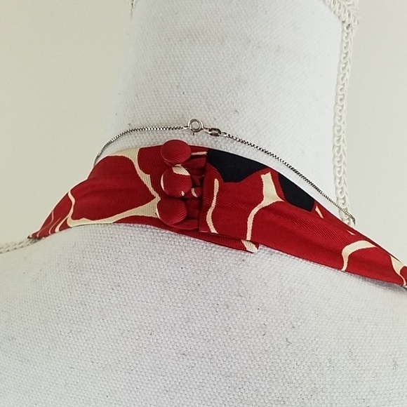 Ann Taylor~Size 2~Burgundy/Black Floral Silk Dress - Picture 7 of 11